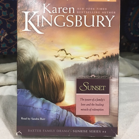 Karen Kingsbury Baxter Family Drama Sunset Series #4 Audio Book CD - Picture 1 of 5